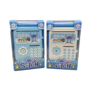Imagem de Cofrinho Kawaii Stitch, Caixa De Armazenamento De Dinheiro Anime, Brin