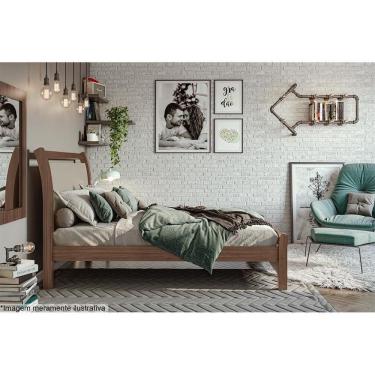 Imagem de Cama De Casal Reali Amendoa Clean - Lopas