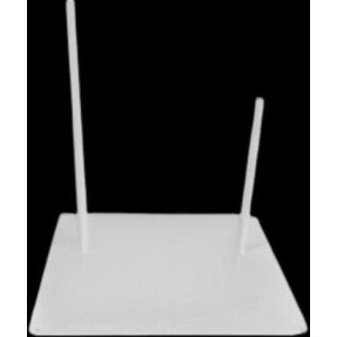 Imagem de Base 2 Pinos Para Manequim R.105 - Stilo Plást, Branco