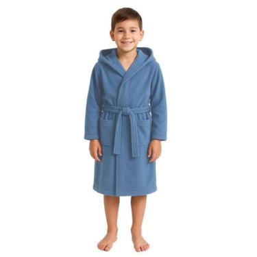 Imagem de Roupão Infantil em Microfibra Soft - Sogni Belli, Azul, 6
