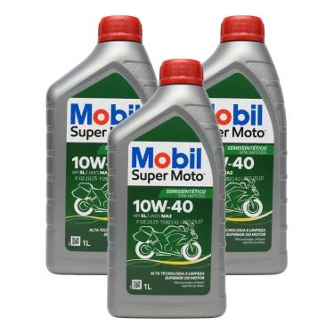 Imagem de Óleo 10W40 Mobil Semi Sintético Motor 4 Tempos 3 unidades