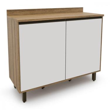 Imagem de Balcão De Cozinha Confort 1,20 Cinamomo Com Off White Batrol Cinamomo Com Off White