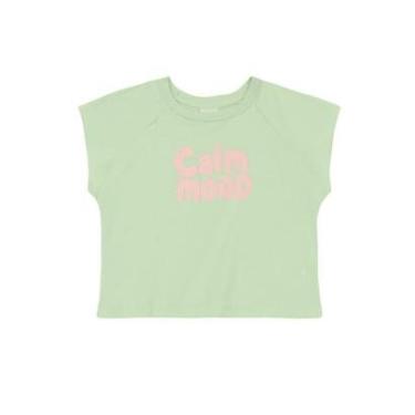 Imagem de Blusa infantil menina com estampa tropical Brandili-Feminino
