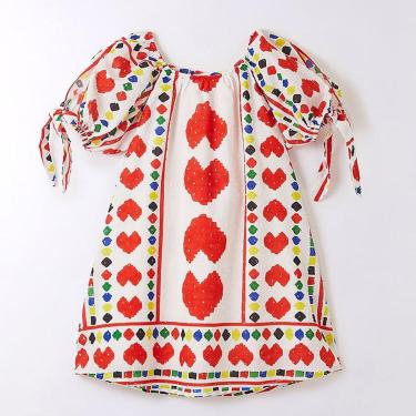 Imagem de Vestido Infantil Menina Em Malha Bate Coração Fábula-Feminino