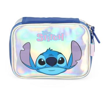 Imagem de Estojo Box Escolar Juvenil Stitch Holográfico-Feminino