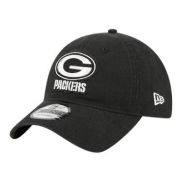 Imagem de Boné New Era 920 Green Bay Packers Stamp Preto Masculino-Masculino