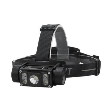 Imagem de Lanterna De Cabeça LED Poderosa De 1200LM, Recarregável via TYPE-C, À 
