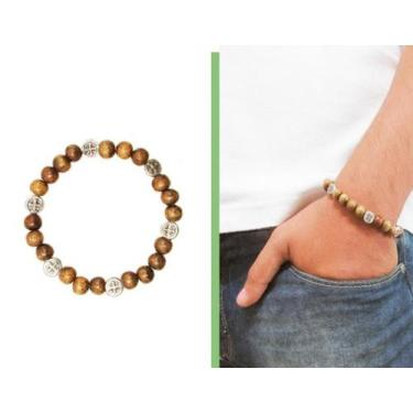 Imagem de Pulseira imbuia são bento com medalha prata velha - FORNECEDOR 2