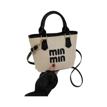 Imagem de Bolsa Transversal Feminina De Verão Bordada Em Palha Com Design Exclus