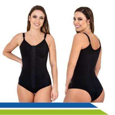 Imagem de Cinta Pós-Cirúrgica Body Modeladora com Colchetes Frontais e Alças Reg
