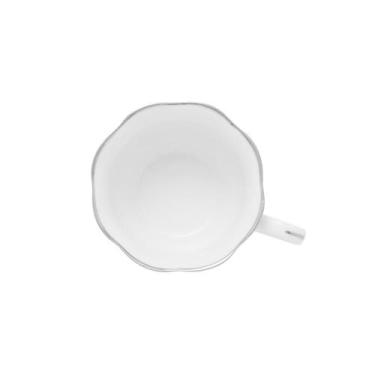 Imagem de 6 Xícaras de Café com Pires Wolff de Porcelana Branco 80ml