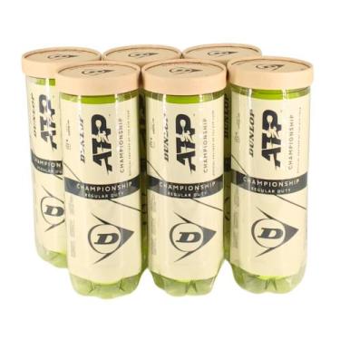 Imagem de Bola de Tênis Dunlop ATP Championship Regular Duty - Pack c/ 6 Tubos