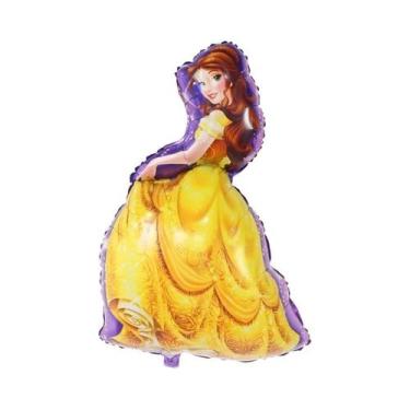 Imagem de Balões Grandes Da Disney Princesa 5 Peças 90x55cm Branca De Neve Cinde