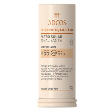 Imagem de Protetor Solar Base Stick Tonalizante FPS 55 Adcos Peach-Unissex