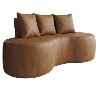 Imagem de Sofa 2 Lugares Organico Ibiza 160 cm material sintético Vazzano - Dmon