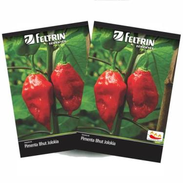 Imagem de 2X Sementes de Pimenta Cascavel (Bhut Jolokia) FELTRIN