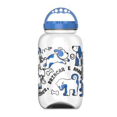 Imagem de Pote Porta Ração Cachorro Gato 3,6l 1,4LT Com Alça Container - - Panam