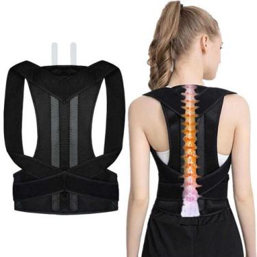 Imagem de Corretor Postural Completo Para Costas E Lombar Com Placas De Alta Res