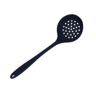 Imagem de Escumadeira de Silicone Preto 30 Cm - Allmix - All Mix, Único