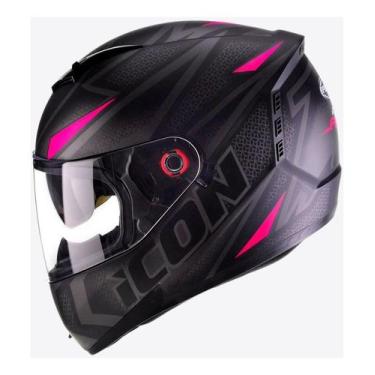 Imagem de Capacete Moto Fechado Peels Pro Fast, Preto Fosco com Rosa, 60