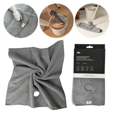 Imagem de Pano de Chão Microfibra Grande Com Furo Rodo Limpeza Premium - Powerma