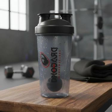 Imagem de Coqueteleira Academia Shake Dragon Suplementos 600ml Preta - Shop DANI