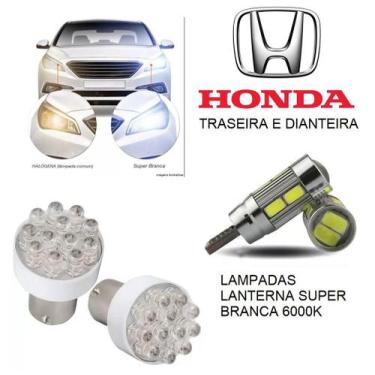 Imagem de Lampada lanternas honda city 2009 a 2014 super branca - TIGER