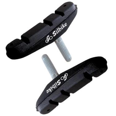 Imagem de Par Pastilha Bicicleta Sapata Freio Pastilha Pino 70mm Bike - SILBIKE 