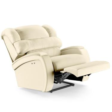 Imagem de Poltrona Do Papai Reclinável Kalie Power Touch Usb Fh9 Pu Bege - Mpozenato