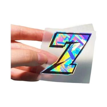 Imagem de Adesivos Holográficos Refletivos De Números Árabes Para Motocicletas, 