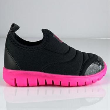 Imagem de Tênis Novopé Juvenil  Calce Fácil Neoprene Brilho-Feminino