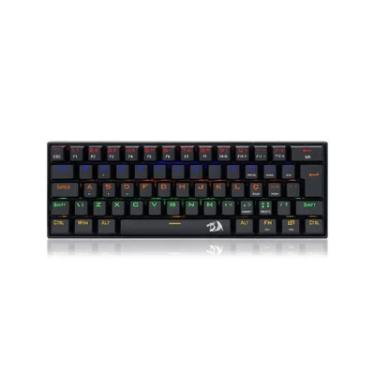 Imagem de Teclado Mecânico Gamer, Redragon Lakshmi, 60%, Led Rainbow, Preto, Switch Outemu Brown, Abnt2 K606R (brown)
