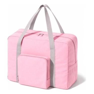 Imagem de Bolsa Dobrável Mala de Viagem Grande Espaçosa Leve e Prática - Compra 