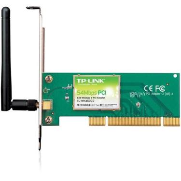 Imagem de Placa de Rede TP-LINK TL-WN350GD PCI Wireless 54Mbps para Conexão Sem 