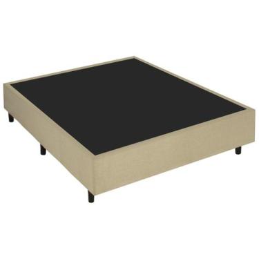 Imagem de Base Cama Box Casal Gazin 27x138x188cm Veneza, Bege, Casal