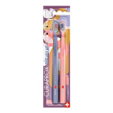 Imagem de Escova Dental Curaprox 5460 Ultra Soft Cores Sortidas com 2 Unidades