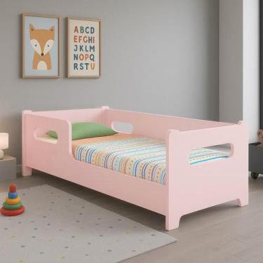 Imagem de Mini Cama Infantil Encanto Montessoriana Para Quarto De Criança Menina