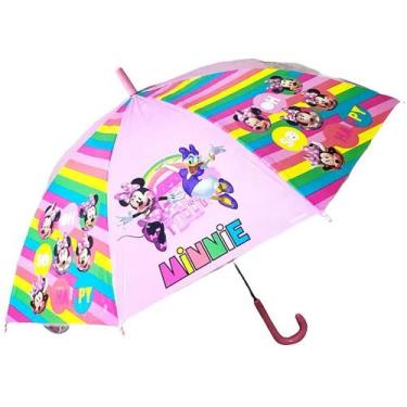 Imagem de Guarda Chuva Minnie Mouse Disney Sombrinha Meninas Infantil Automático