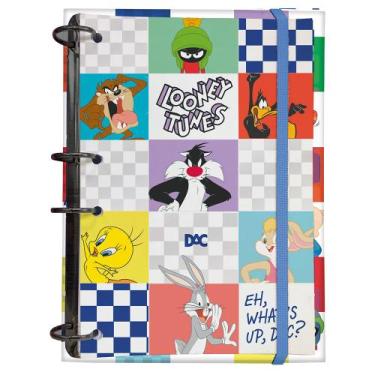 Imagem de Fichário Argolado Baby Looney Tunes Colegial + 144 Fls+10div - DAC, Ba