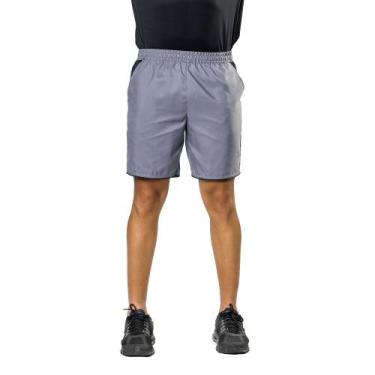 Imagem de Bermuda masculina esportiva elite 34448 tactel grande plus, EG5, Cinza