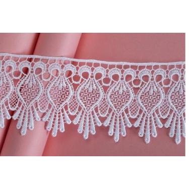 Imagem de Bordado gp060 cor 001 branco 7cm larg 10 mts artepunto