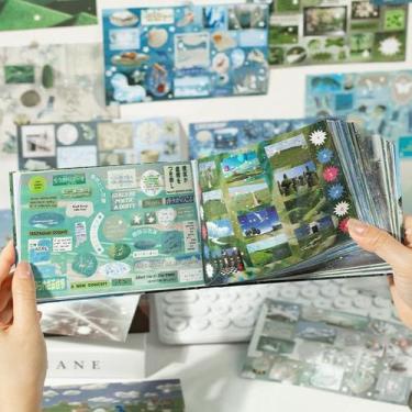 Imagem de Livro de adesivos Retro Dreamcore com 72 folhas de papel misto - Marca