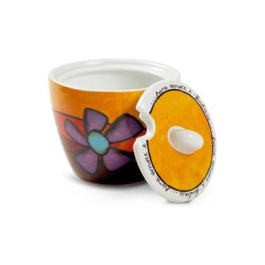 Imagem de Açucareiro em porcelana Egan Frane Amore Fantasia 200ml colorido