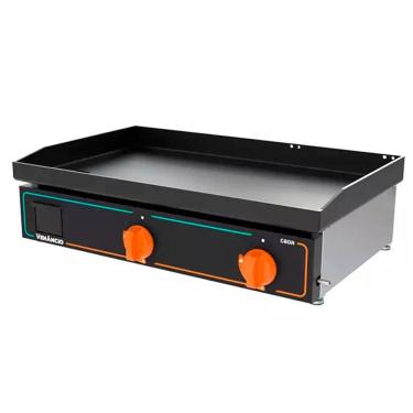 Imagem de Chapa Bifeteira a Gás Venâncio Deguste Luxo C80N 80cm 6,35mm Aço Inox 35.000 BTU-h