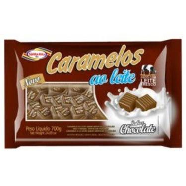 Imagem de Kit de Balas de Caramelo ao Leite Chocolate 700g Santa Rita SanRits