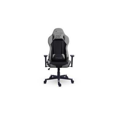 Imagem de Cadeira Gamer XT Racer Defender NR17, Até 120kg, Com Almofadas, Reclinável, Descanso de Braço 3D, Preto e Cinza - XTR-032