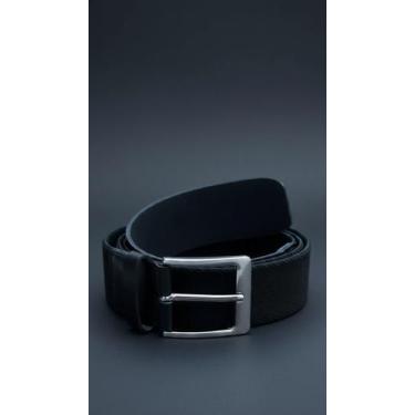 Imagem de Cinto Masculino Couro e Elástico Preto 120cm - Congratulations Store