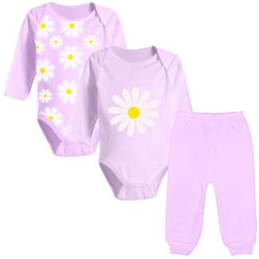 Imagem de Kit Body E Calça Bebê 3 Peças Conjunto de Bebê 100% Algodão - Koala Ba
