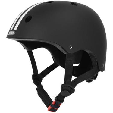 Imagem de Capacete MOUNTALK Skate, Bicicleta e Patinação Infantil Preto Tamanho 