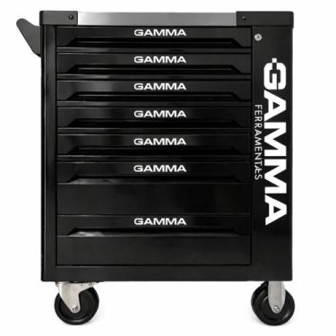 Imagem de Carrinho Com Ferramentas 7 Gavetas Com 249 Ferramentas Gamma